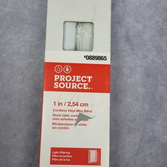 30"x 64" Cordless Vinyl Mini Blind Curtain - Picture 6 of 6